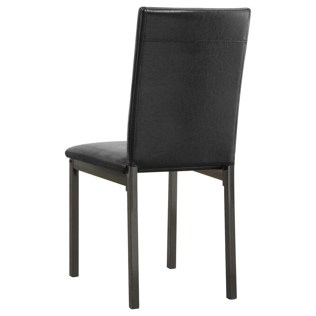  Coaster Furniture Garza 100612 Upholstered Dining Side Chair - Black (Set of 2) IMAGE 1