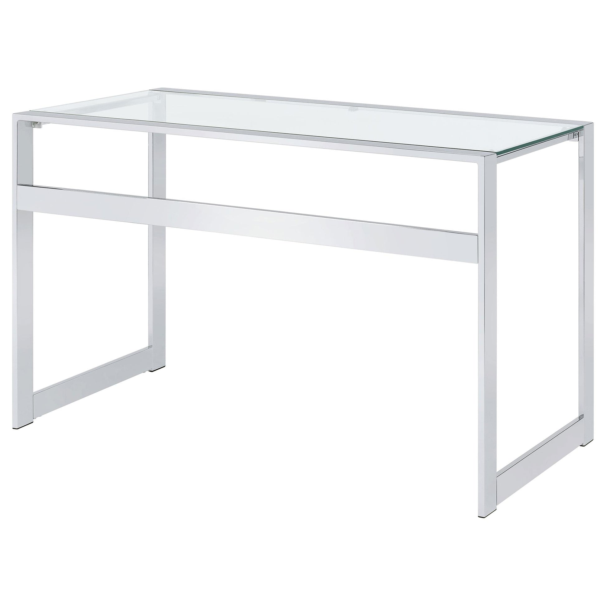  Coaster Furniture Hartford 800746 47-inch Glass Top Writing Desk - Chrome IMAGE 7