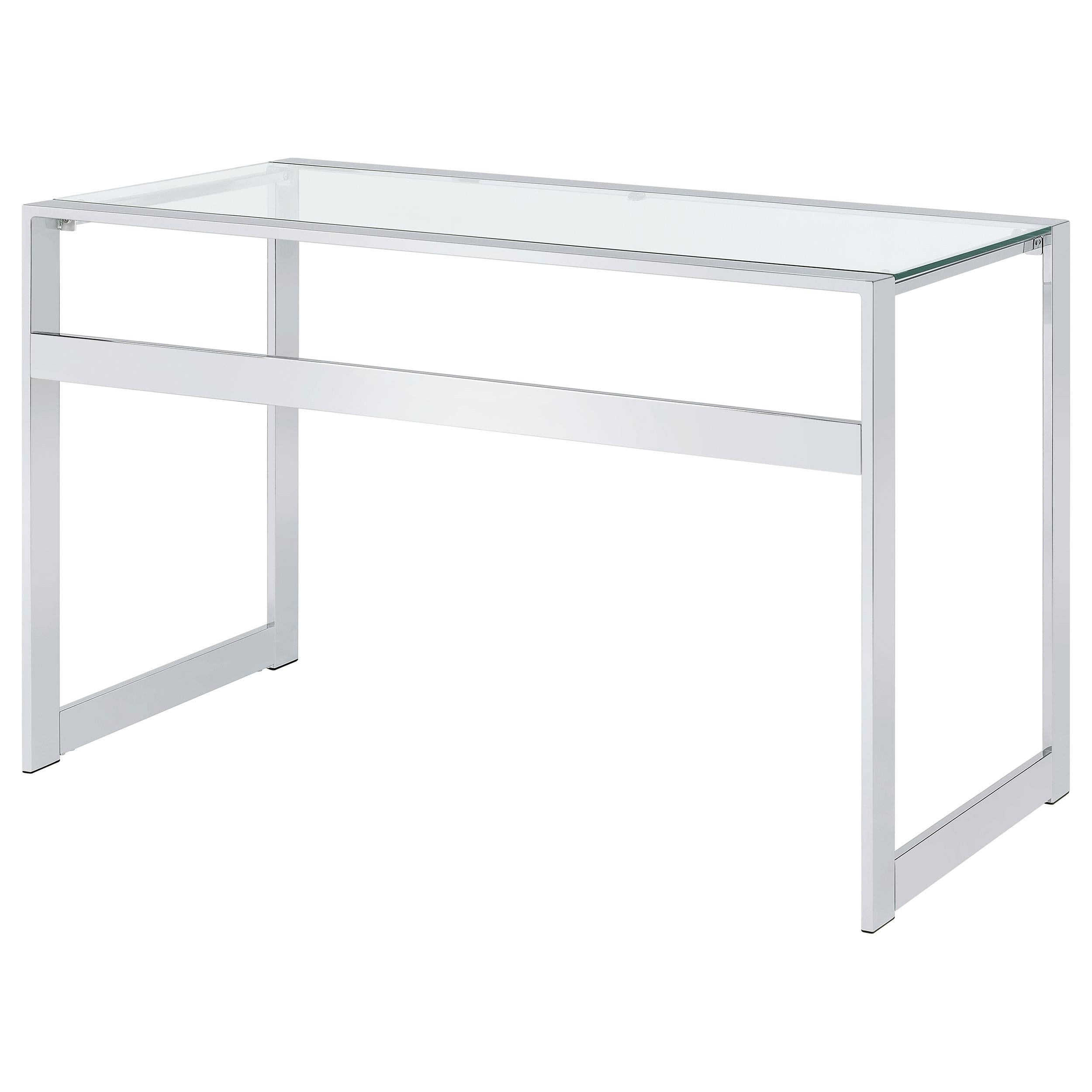  Coaster Furniture Hartford 800746 47-inch Glass Top Writing Desk - Chrome IMAGE 7