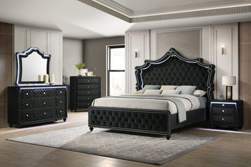 Empire Kingdom Black Bedroom Set Queen-King