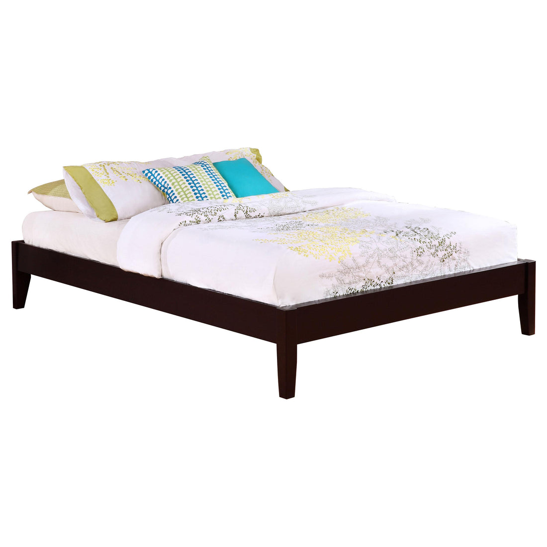  Coaster Furniture Hounslow 300555KE Eastern King Universal Platform Bed - Cappuccino IMAGE 1