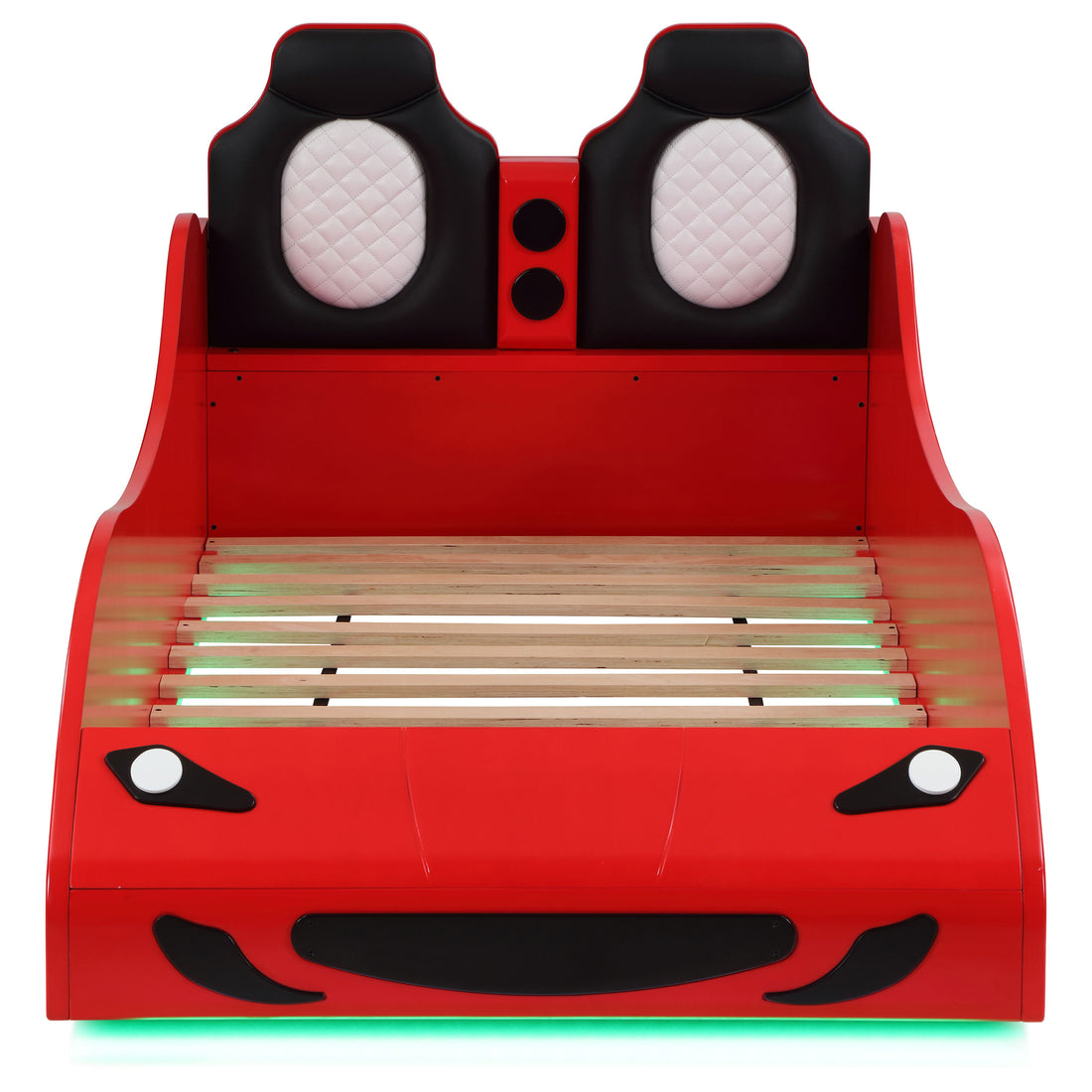 Tron Wood LED Race Car Bed (Available in Red, White, Blue)