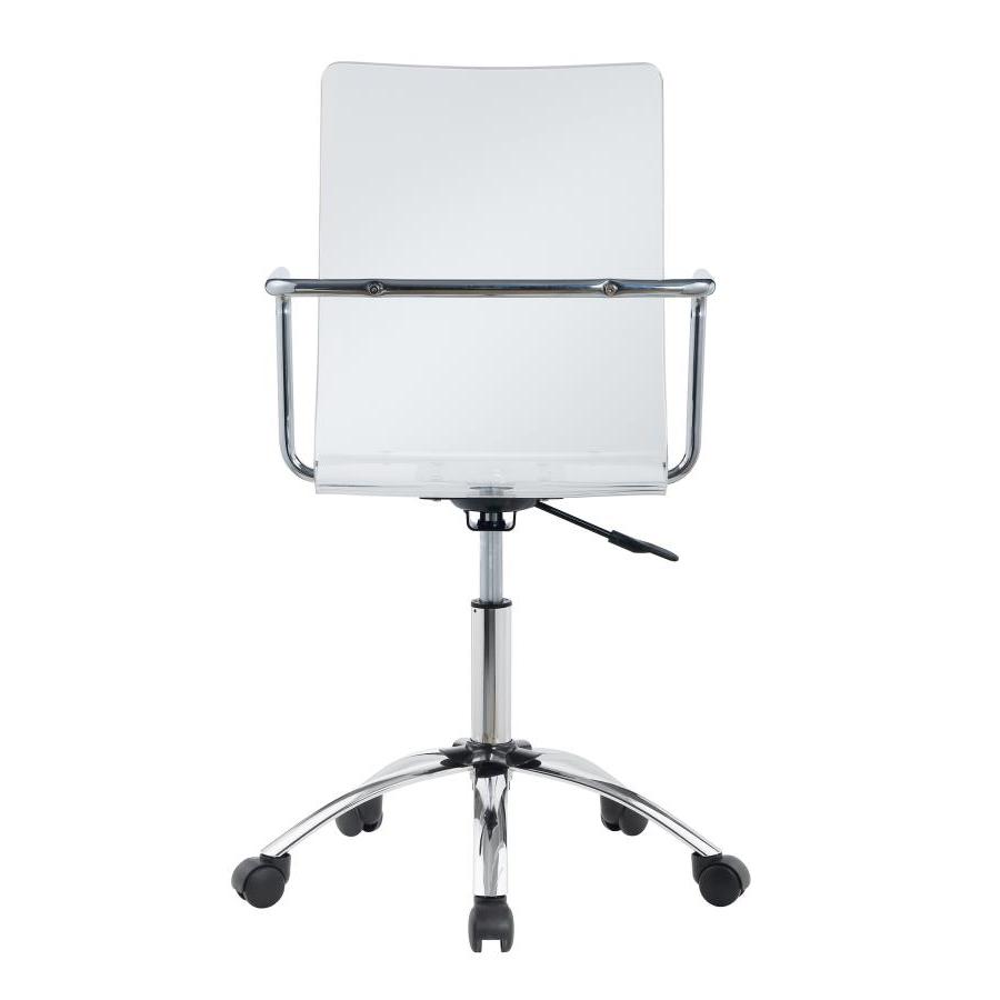  Coaster Furniture Amaturo 801436 Acrylic Adjustable Home Office Desk Chair - Clear IMAGE 4