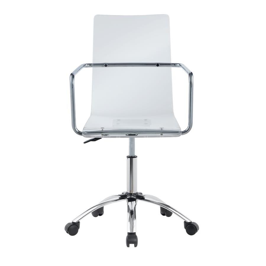 Coaster Furniture Amaturo 801436 Acrylic Adjustable Home Office Desk Chair - Clear IMAGE 5