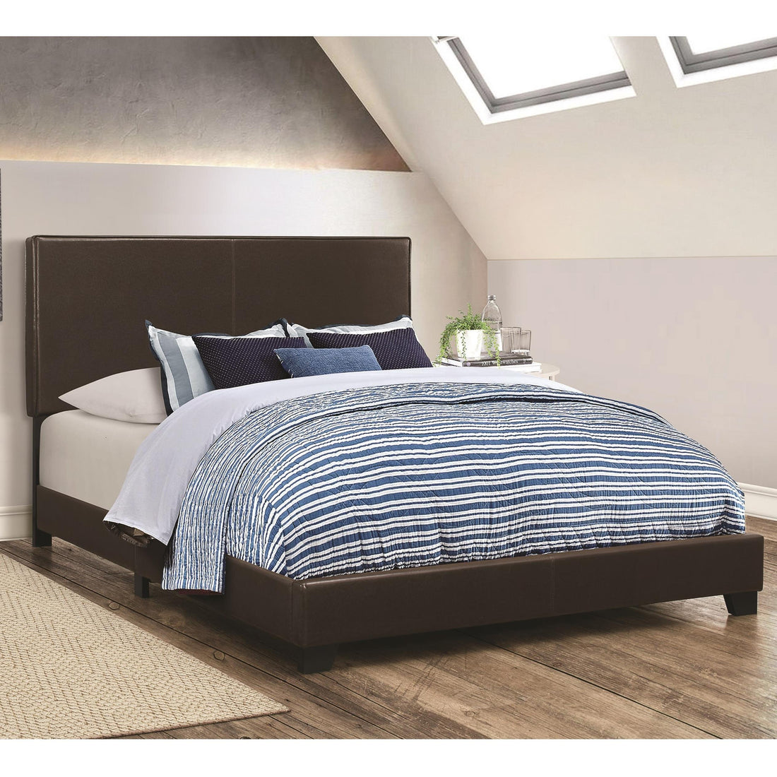  Size_King  -- Dorian Upholstered Panel Bed IMAGE 1