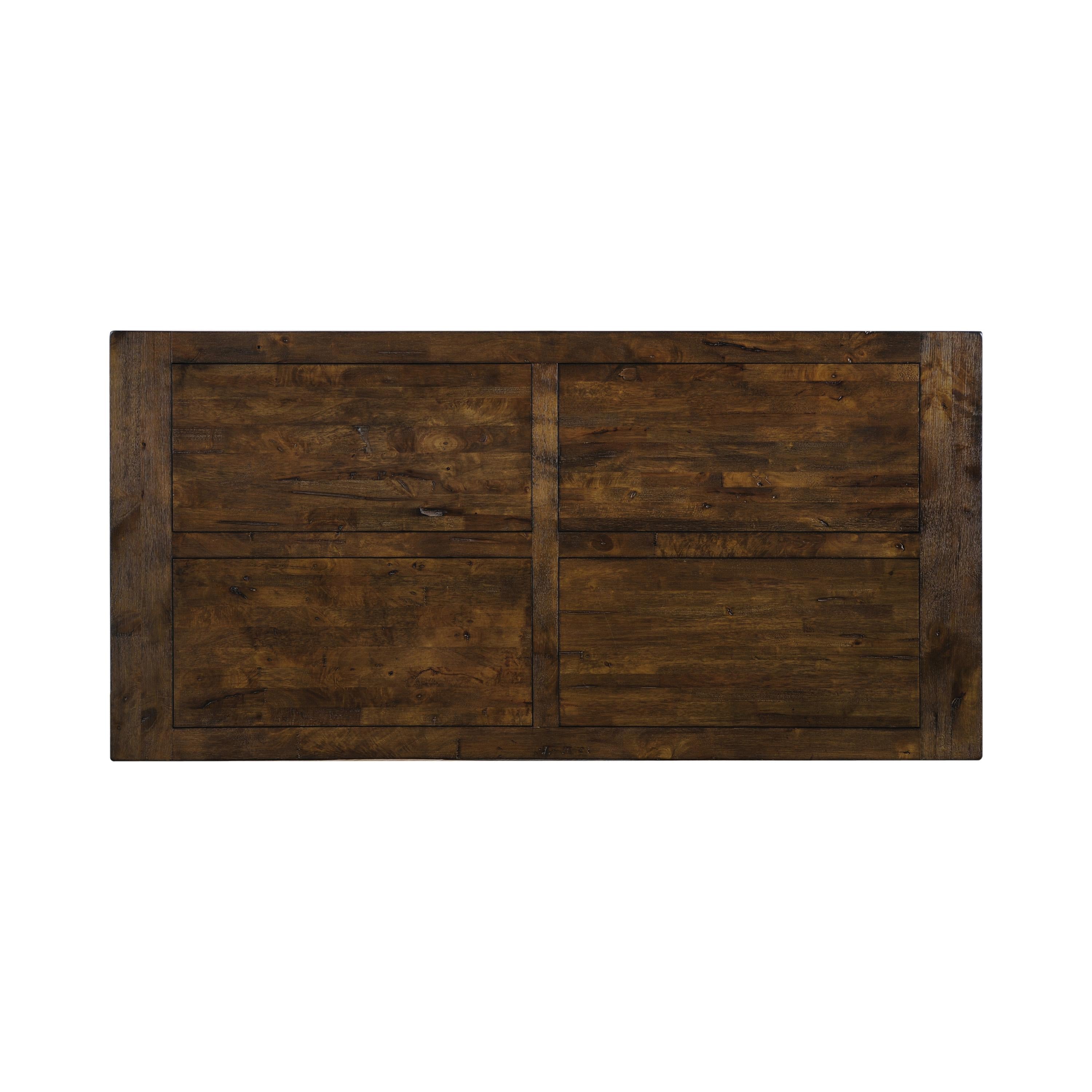  Coaster Furniture Coleman 107041 Rectangular 79-inch Dining Table - Rustic Golden Brown IMAGE 4