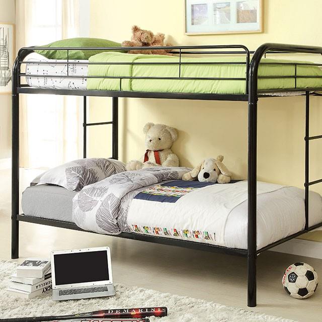  Furniture of America Rainbow CM-BK1032-BK Twin/Twin Bunk Bed IMAGE 1