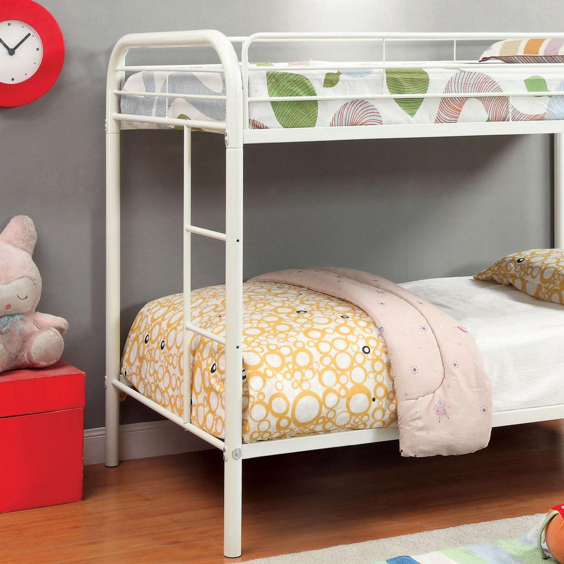  Furniture of America Kids Beds Bunk Bed CM-BK1032-WH IMAGE 1