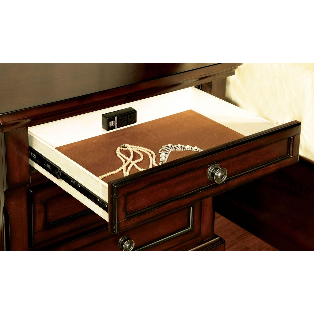  Furniture of America Northville 3-Drawer Nightstand CM7682N IMAGE 1