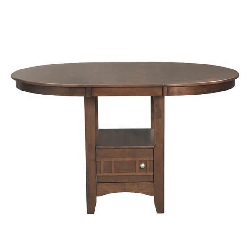  Elements International Round Max Counter Height Dining Table with Pedestal Base DMX100DT IMAGE 1