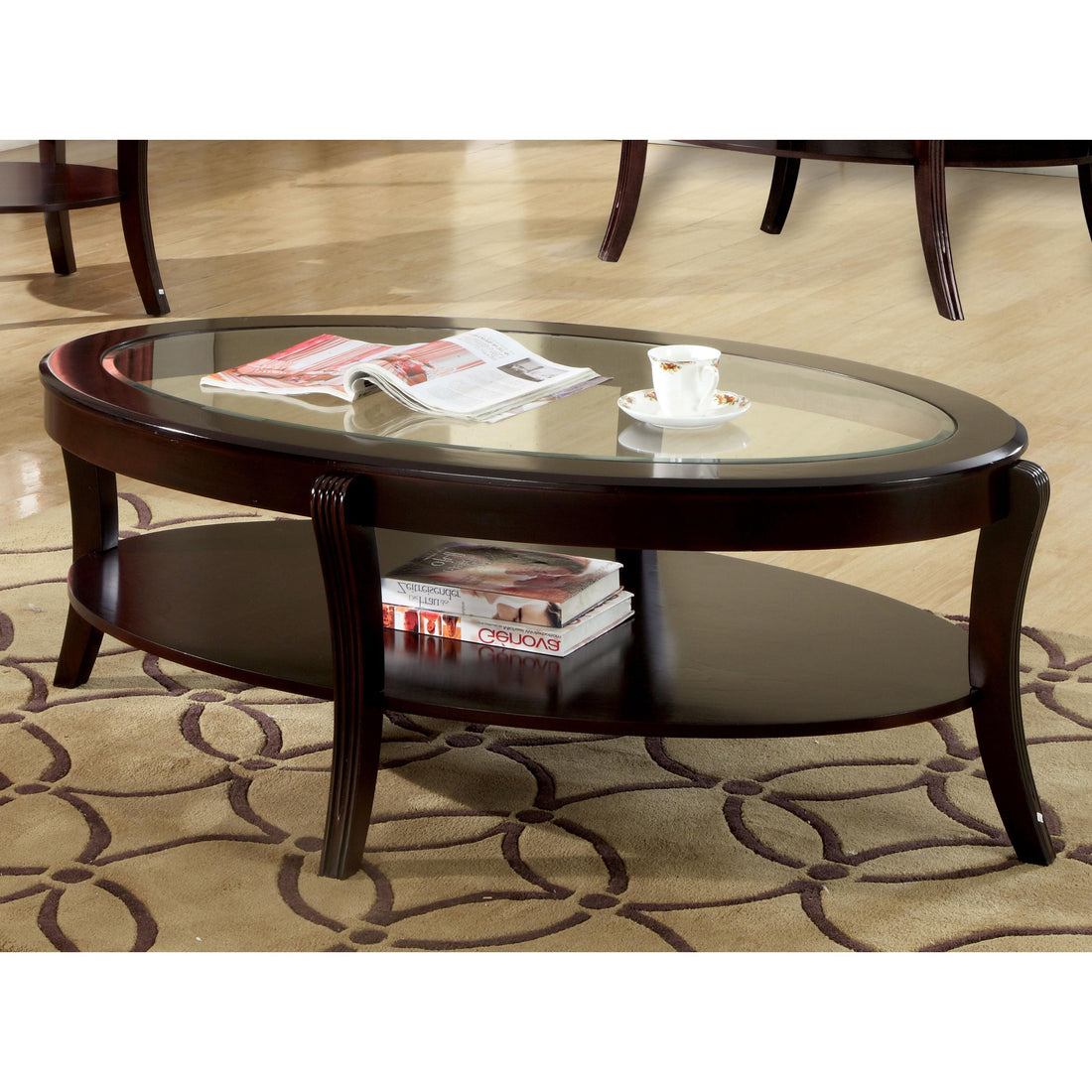  Furniture of America Finley Coffee Table CM4488C IMAGE 1