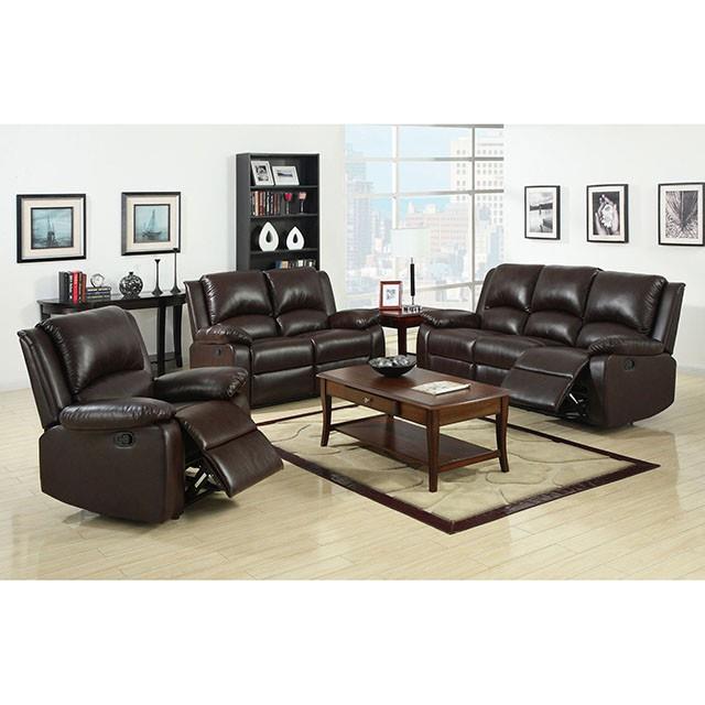  Furniture of America Oxford Reclining Leatherette Sofa CM6555-S IMAGE 1