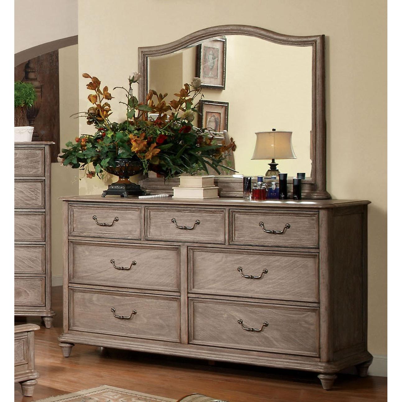  Furniture of America Belgrade Dresser Mirror CM7611M IMAGE 2
