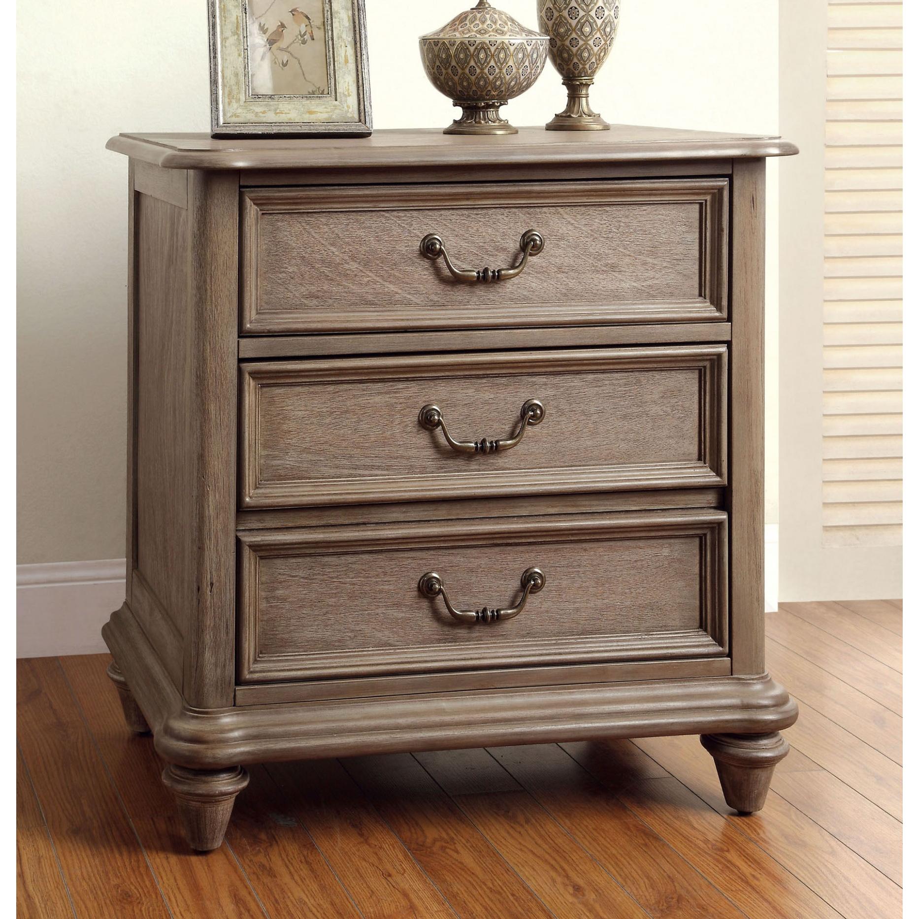  Furniture of America Belgrade 3-Drawer Nightstand CM7611N IMAGE 1