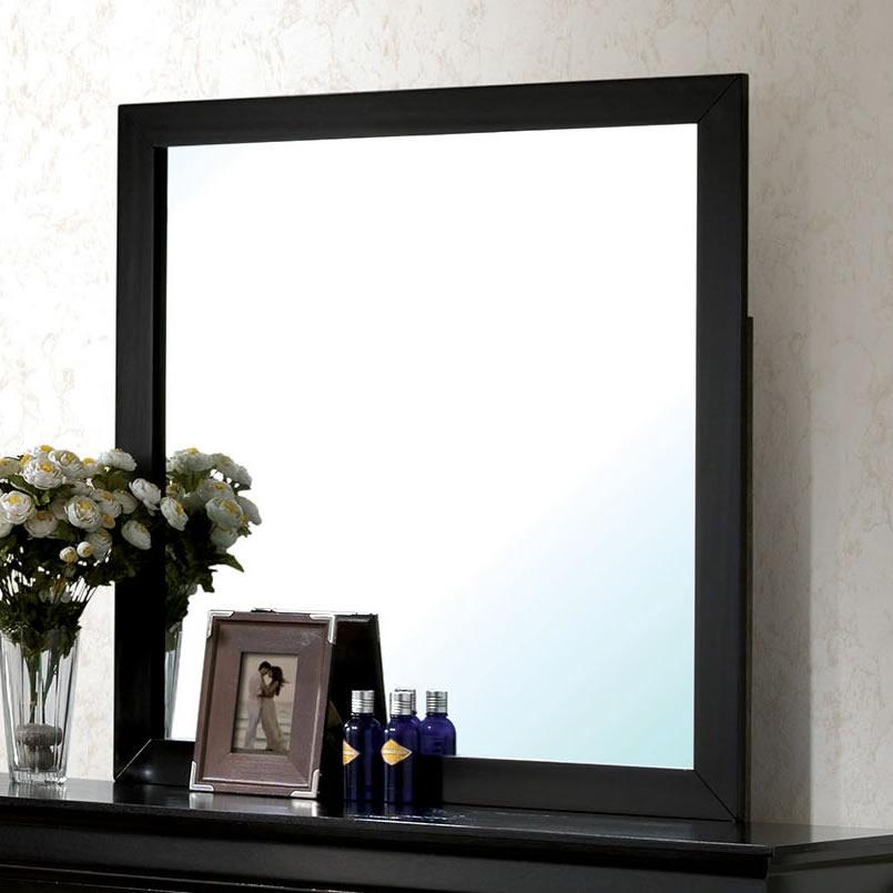  Furniture of America Louis Philippe Dresser Mirror CM7866BK-M IMAGE 1