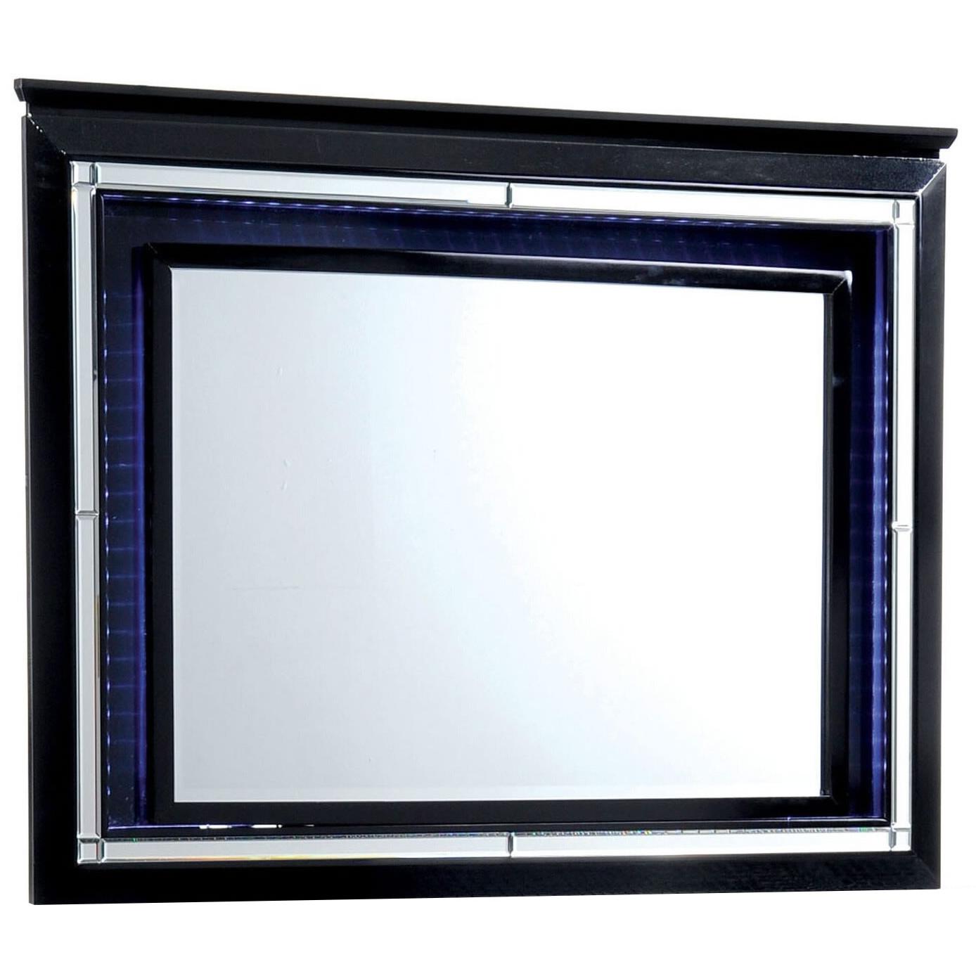  Furniture of America Bellanova Dresser Mirror CM7979BK-M IMAGE 1