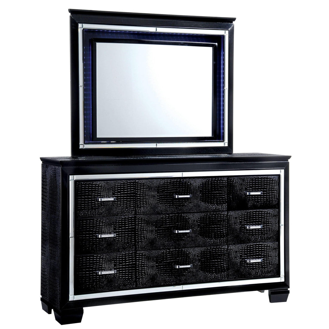  Furniture of America Bellanova Dresser Mirror CM7979BK-M IMAGE 1