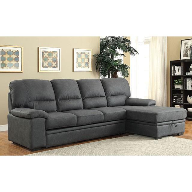  Furniture of America Alcester CM6908BK-SET Sectional IMAGE 2