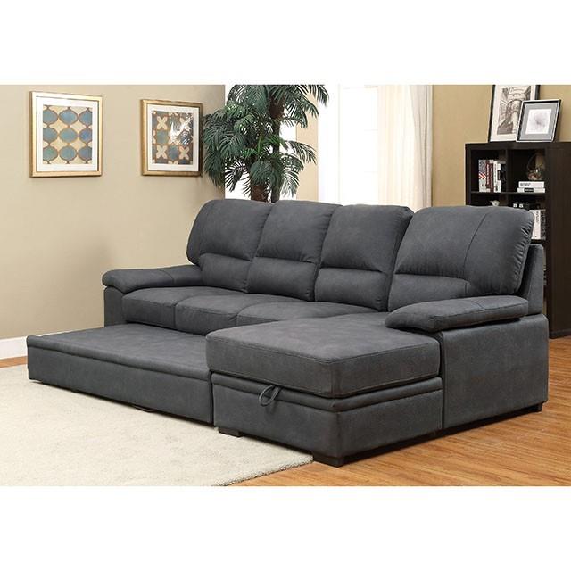  Furniture of America Alcester CM6908BK-SET Sectional IMAGE 3
