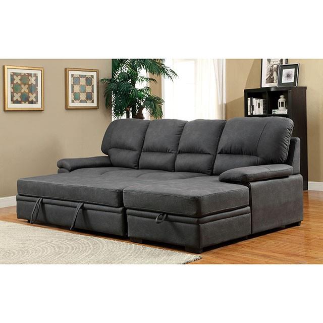  Furniture of America Alcester CM6908BK-SET Sectional IMAGE 4