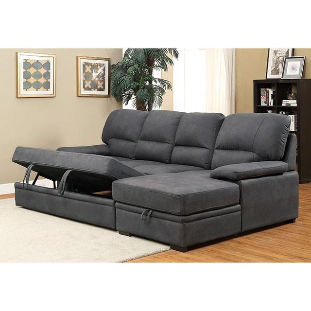  Furniture of America Alcester CM6908BK-SET Sectional IMAGE 5