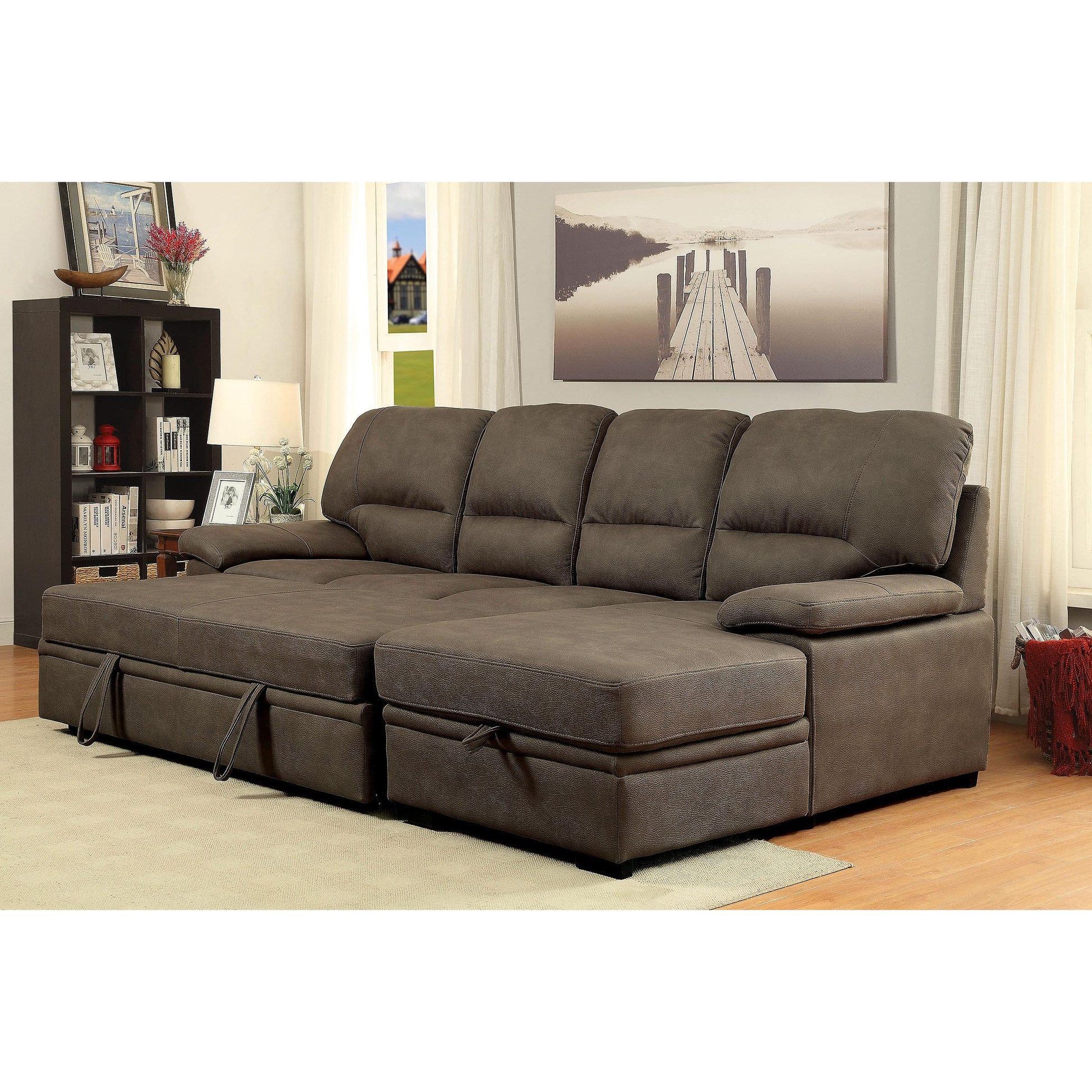  Furniture of America Alcester CM6908BR-SET Sectional IMAGE 2