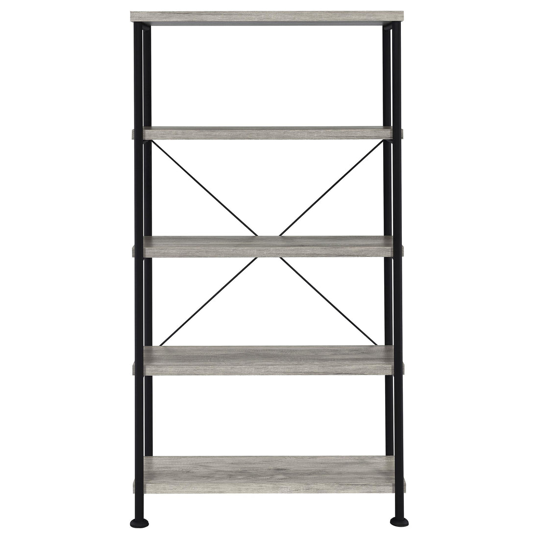  Coaster Furniture Analiese 801546 63-inch 4-shelf Bookshelf - Grey Driftwood IMAGE 1