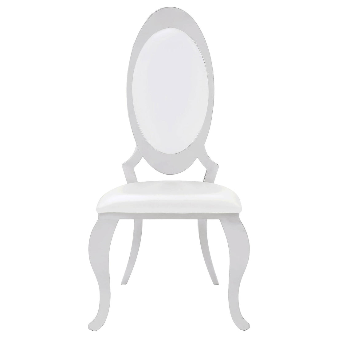  Coaster Furniture Anchorage 107872N Upholstered Dining Chair - Cream White (Set of 2) IMAGE 1