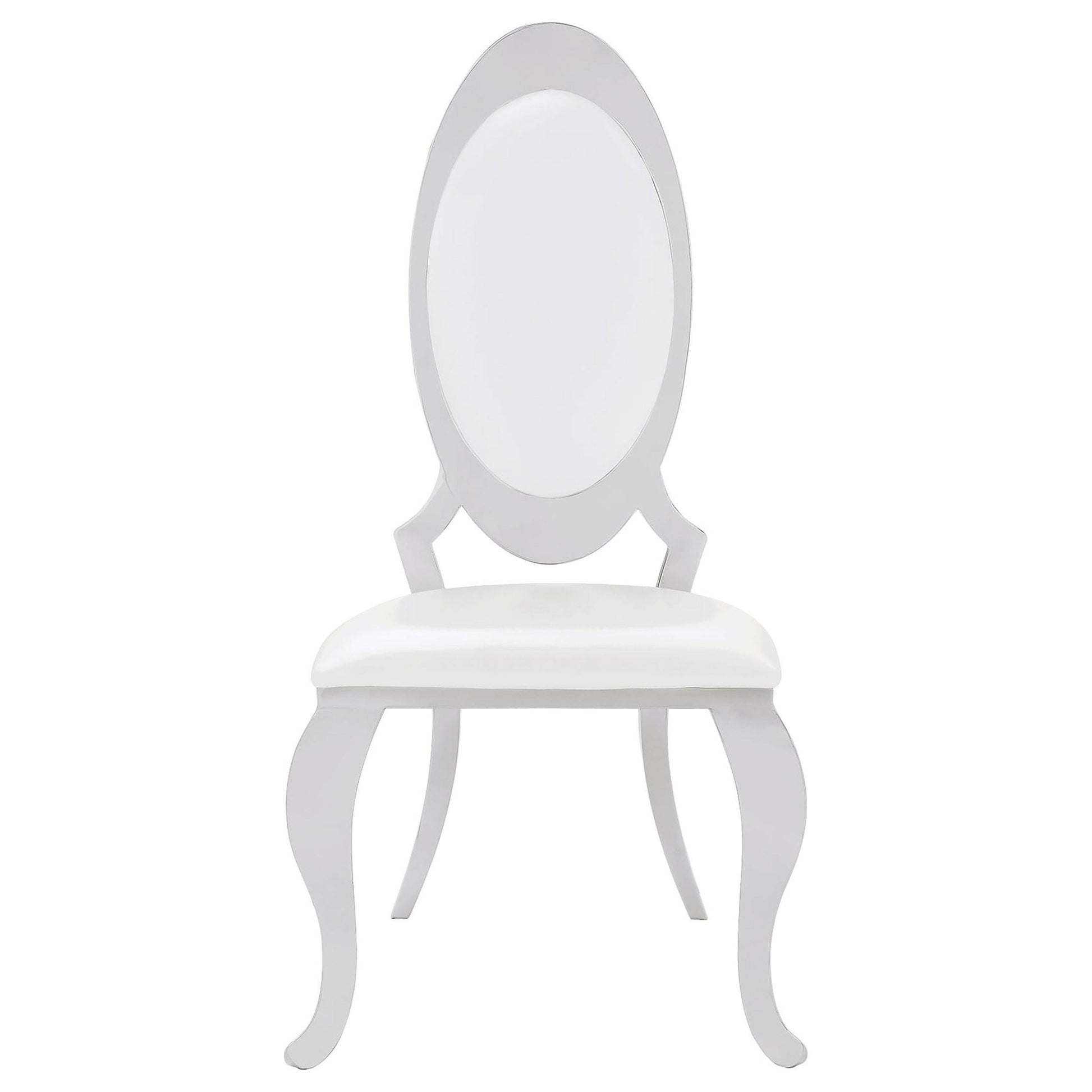  Coaster Furniture Anchorage 107872N Upholstered Dining Chair - Cream White (Set of 2) IMAGE 2