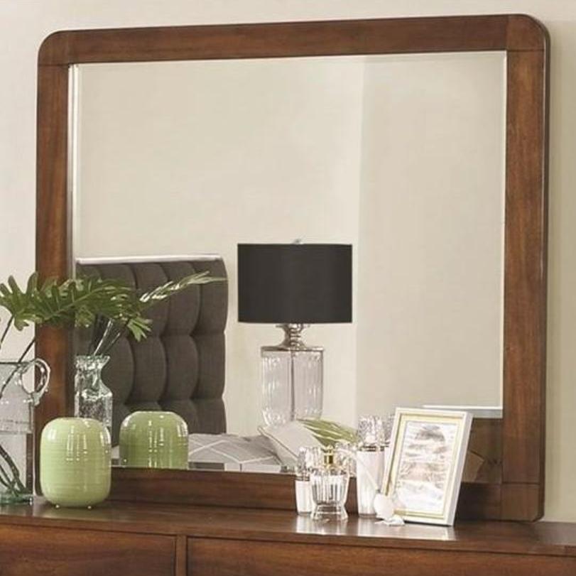  Coaster Furniture Robyn 205134 Dresser Mirror - Dark Walnut IMAGE 1