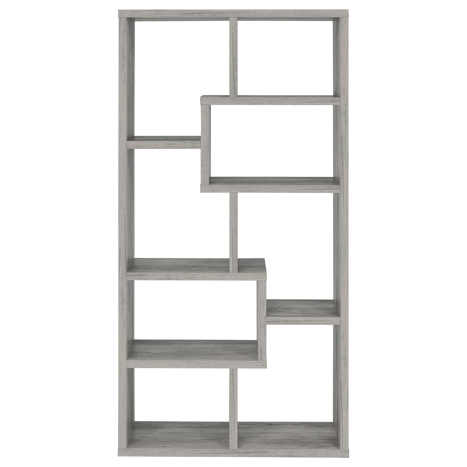  Coaster Furniture Theo 801137 71-inch 7-shelf Bookshelf - Grey Driftwood IMAGE 6