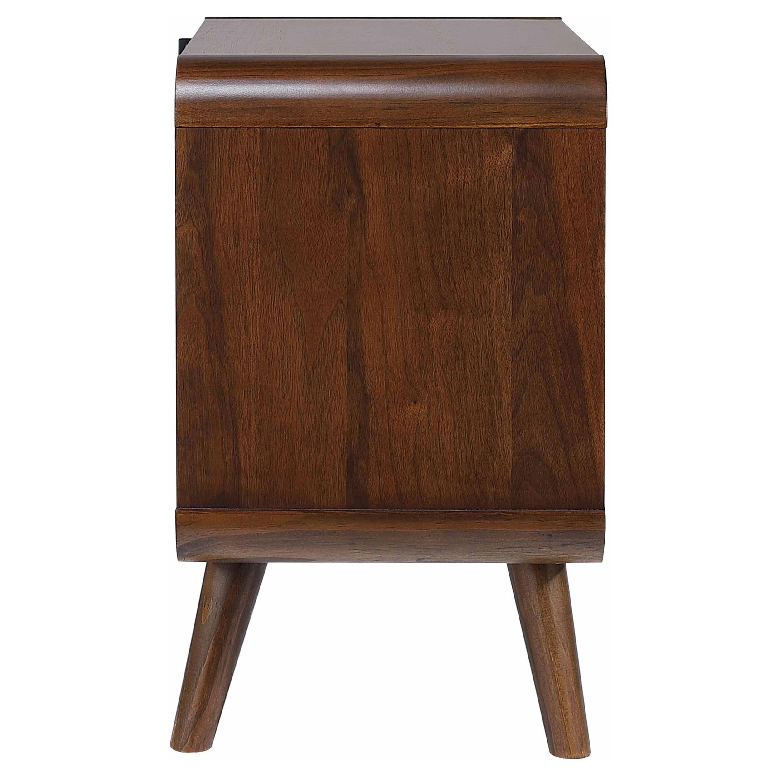  Coaster Furniture Robyn 205132 2-Drawer Nightstand Bedside Table - Dark Walnut IMAGE 8
