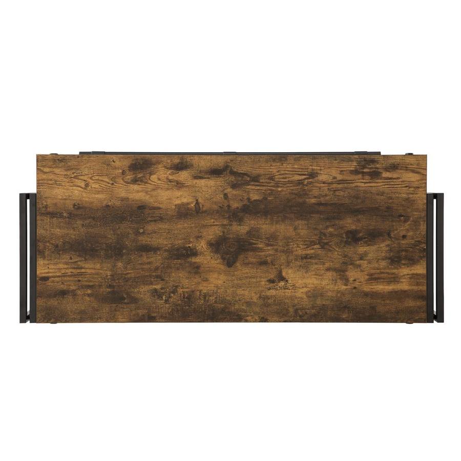  Coaster Furniture Renaldi 130071 3-shelf Home Bar Wine Cabinet - Rustic Nutmeg IMAGE 6