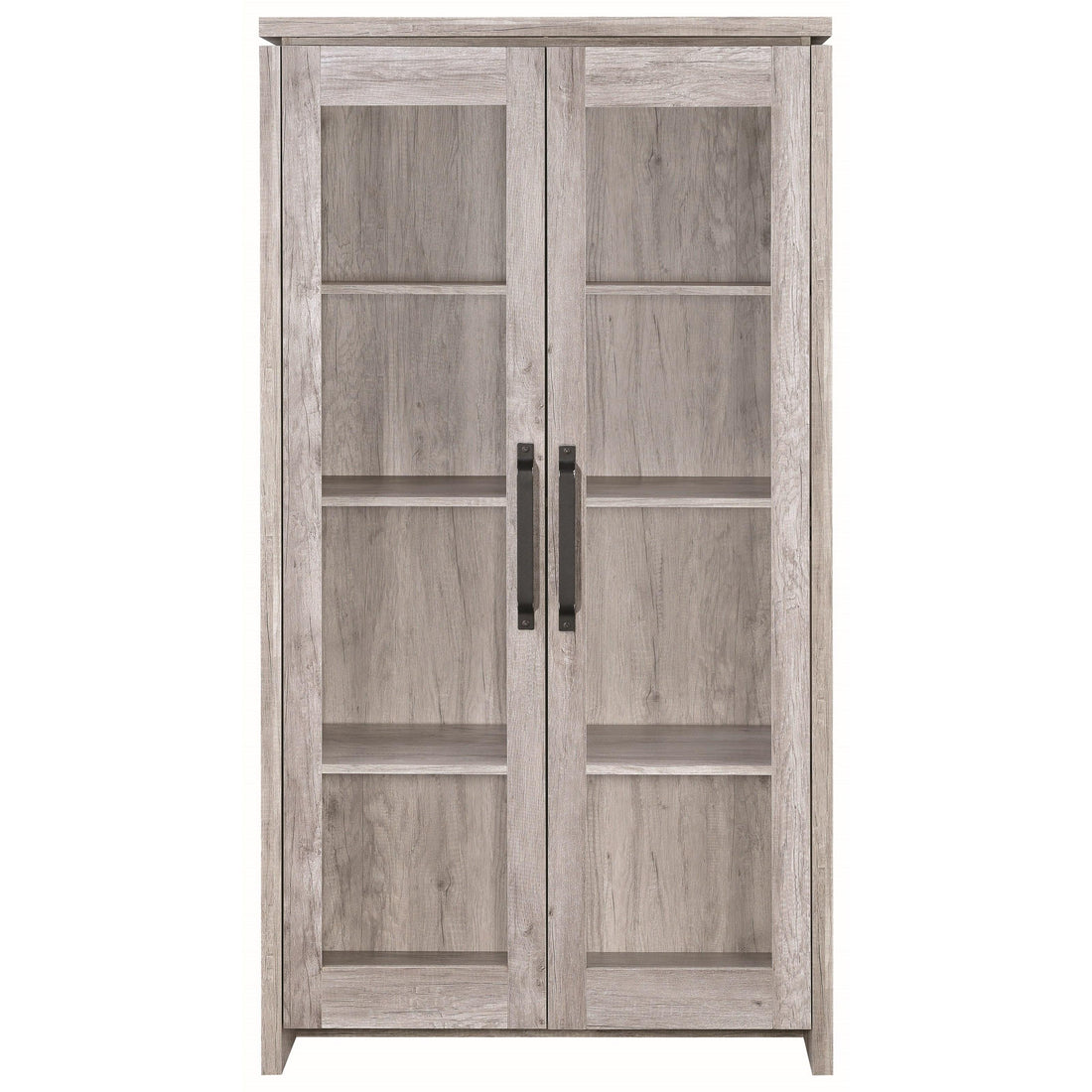  Coaster Furniture Alejo 950783 2-door Engineered Wood Tall Cabinet - Grey Driftwood IMAGE 1