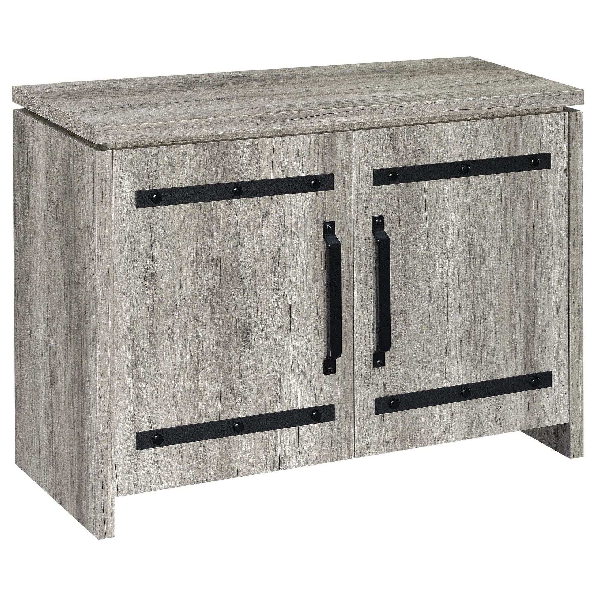  Coaster Furniture Enoch 950785 2-door Engineered Wood Accent Cabinet - Grey Driftwood IMAGE 1
