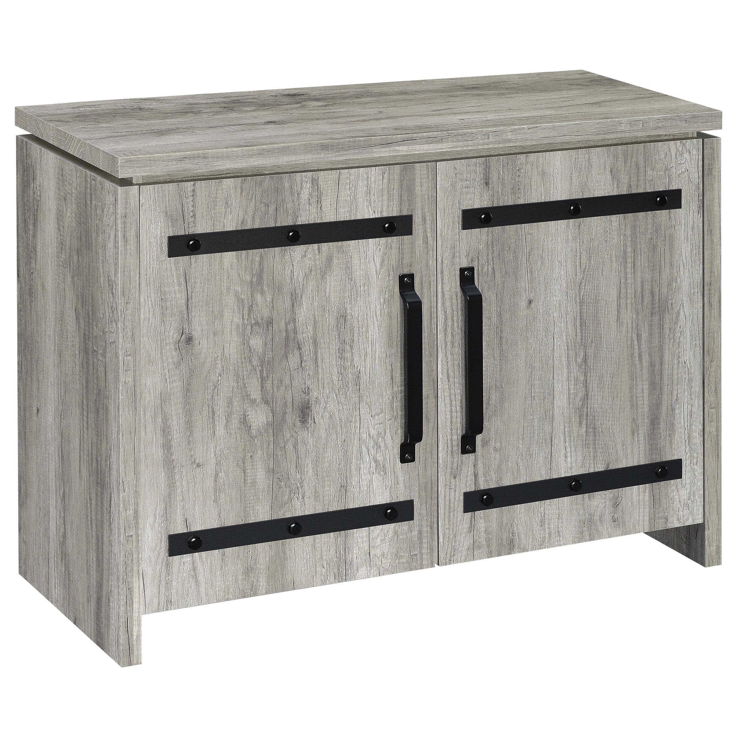  Coaster Furniture Enoch 950785 2-door Engineered Wood Accent Cabinet - Grey Driftwood IMAGE 1