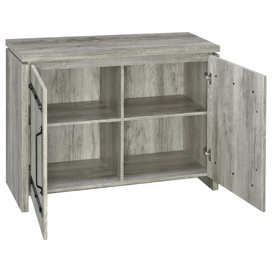  Coaster Furniture Enoch 950785 2-door Engineered Wood Accent Cabinet - Grey Driftwood IMAGE 1