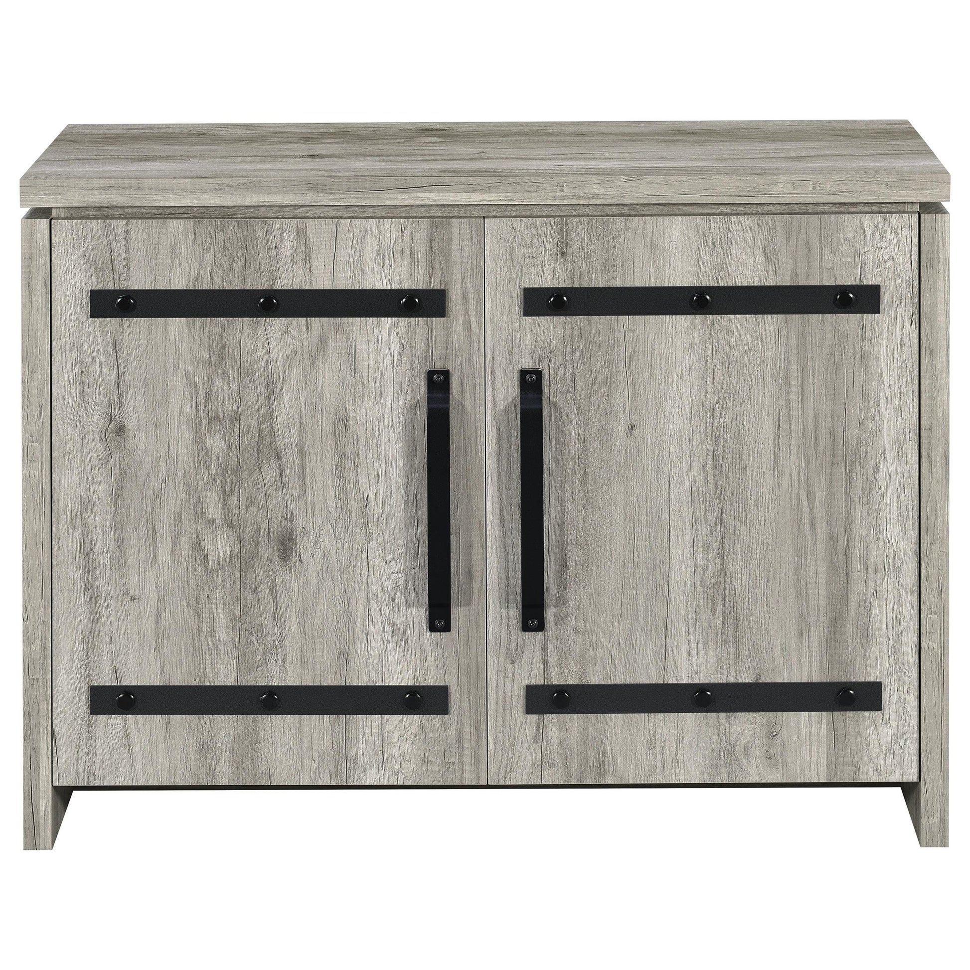  Coaster Furniture Enoch 950785 2-door Engineered Wood Accent Cabinet - Grey Driftwood IMAGE 3