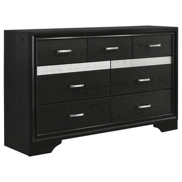  Coaster Furniture Miranda 206363 7-Drawer Dresser - Black IMAGE 1