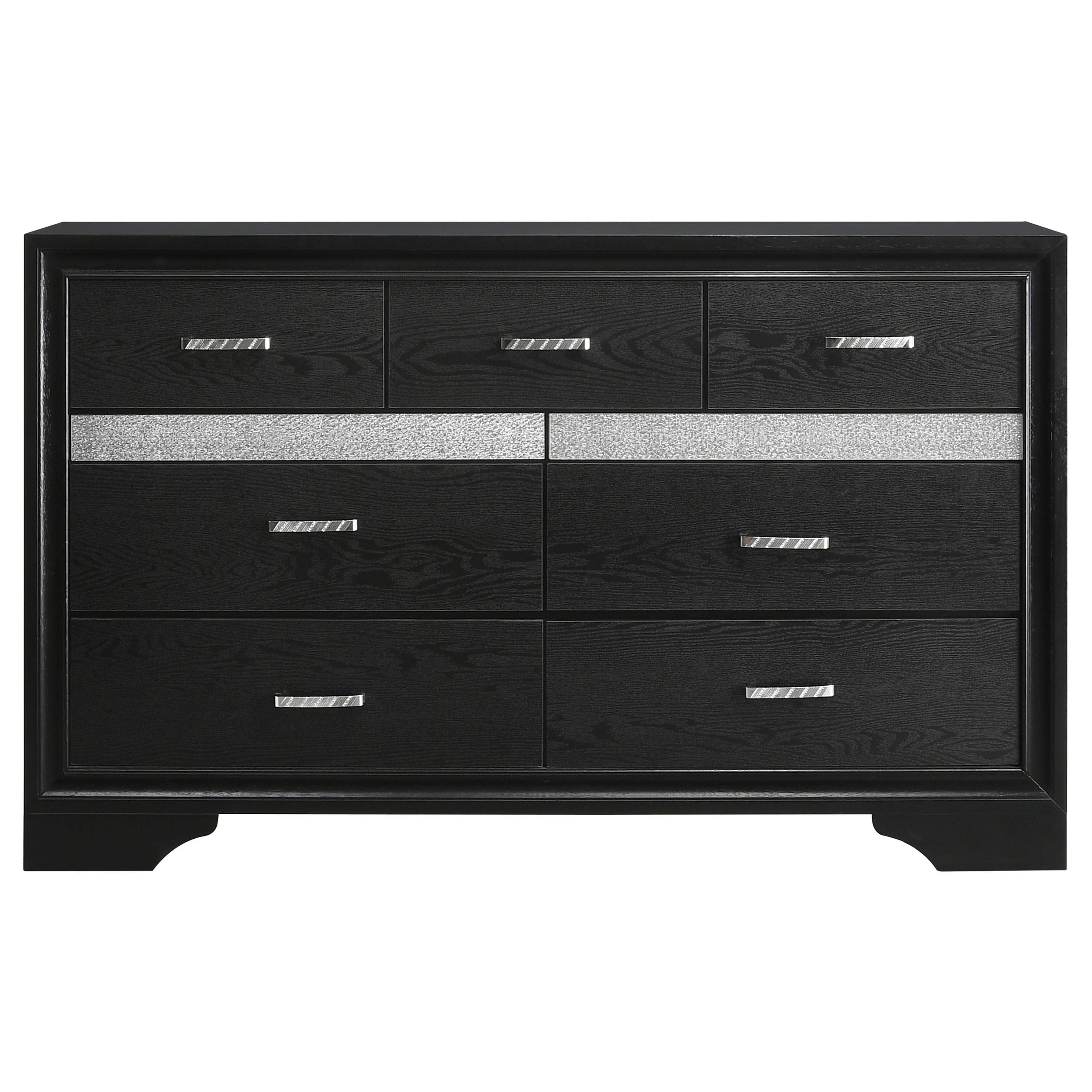  Coaster Furniture Miranda 206363 7-Drawer Dresser - Black IMAGE 2