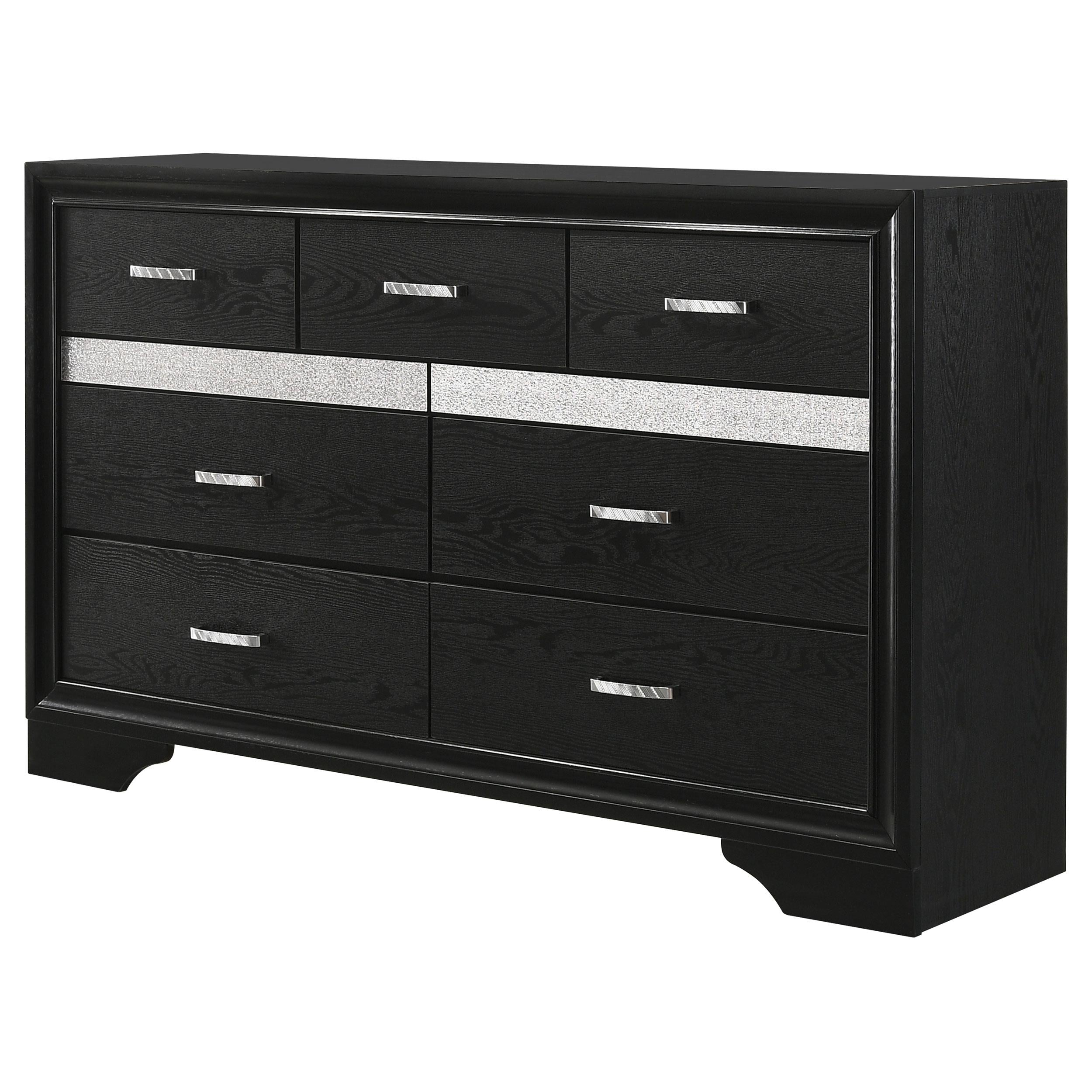  Coaster Furniture Miranda 206363 7-Drawer Dresser - Black IMAGE 3