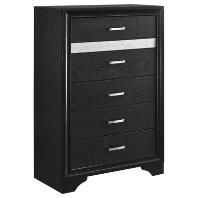  Coaster Furniture Miranda 206365 5-Drawer Bedroom Chest - Black IMAGE 1