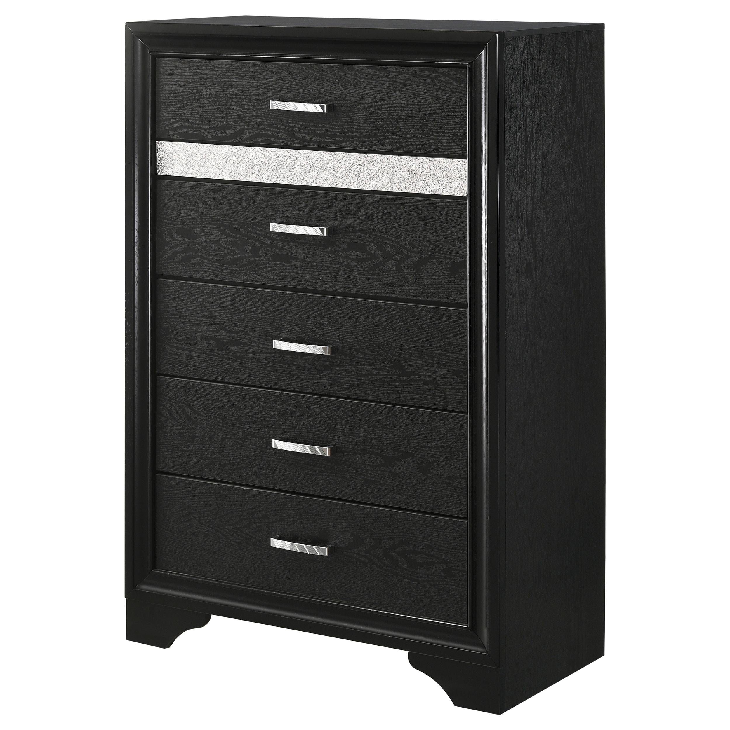  Coaster Furniture Miranda 206365 5-Drawer Bedroom Chest - Black IMAGE 3
