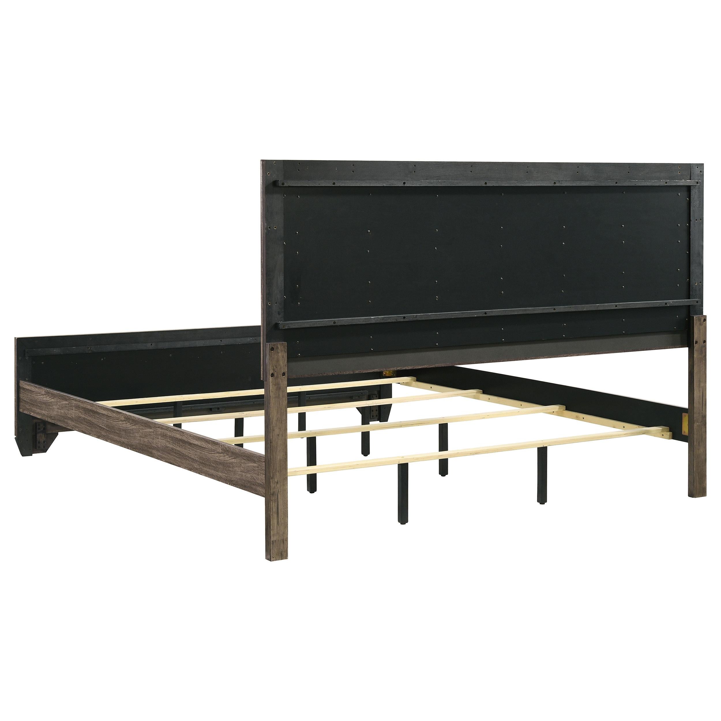  Size_King  -- Kauffman 204191KE Wood Eastern King Panel Bed - Washed Taupe IMAGE 4