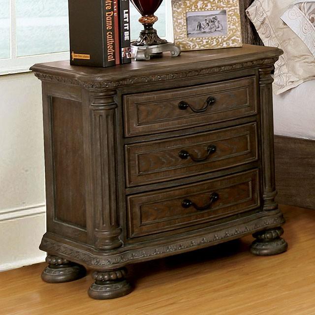  Furniture of America Persephone 3-Drawer Nightstand CM7661N IMAGE 1