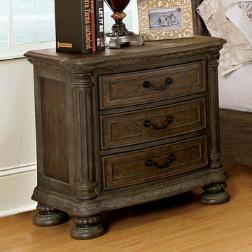  Furniture of America Persephone 3-Drawer Nightstand CM7661N IMAGE 1