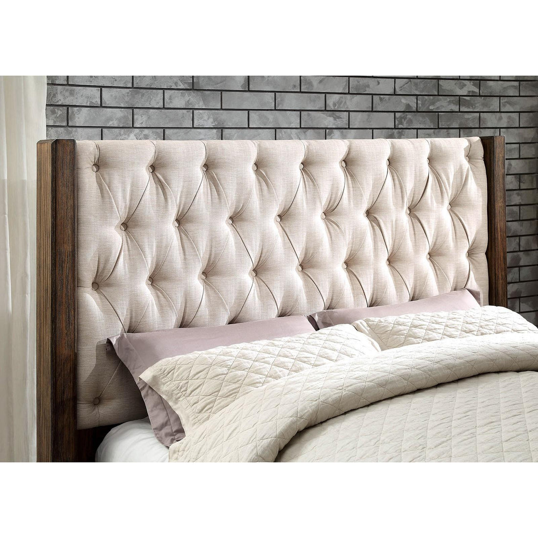  Furniture of America Hutchinson King Bed with Storage CM7577DR-EK-BED IMAGE 1