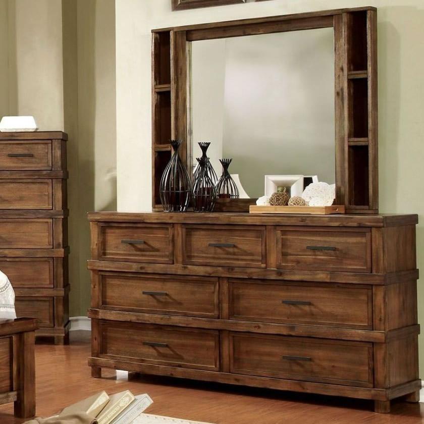  Furniture of America Baddock Dresser Mirror CM7691M IMAGE 2