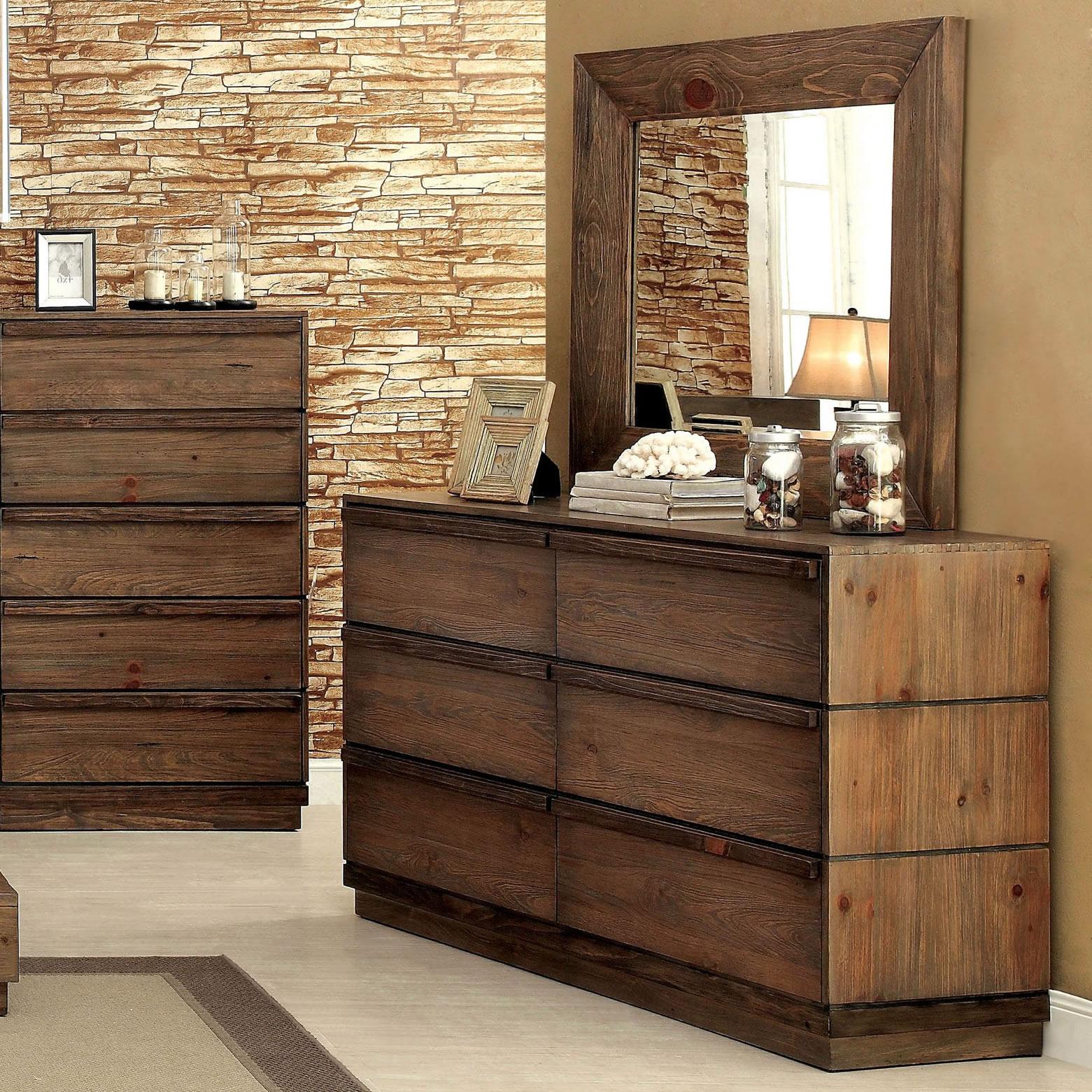  Furniture of America Coimbra Dresser Mirror CM7623M IMAGE 4