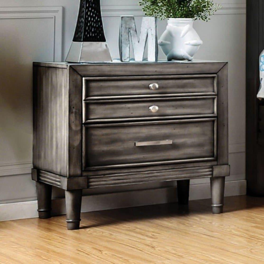  Furniture of America Daphne 2-Drawer Nightstand CM7556N IMAGE 1